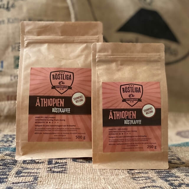Röstliga Kaffeeverpackungen Äthiopien