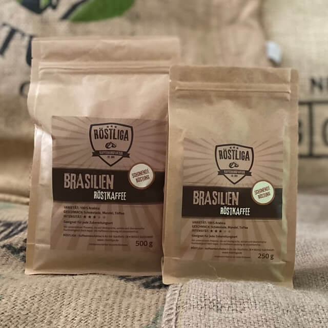 Röstliga Kaffeeverpackungen Brasilien