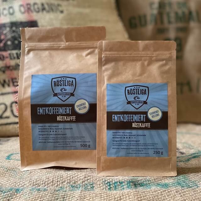 Röstliga Kaffeeverpackungen Entkoffeiniert