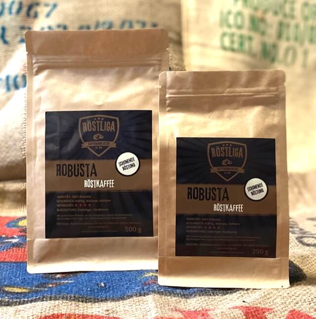Röstliga Kaffeeverpackungen Robusta