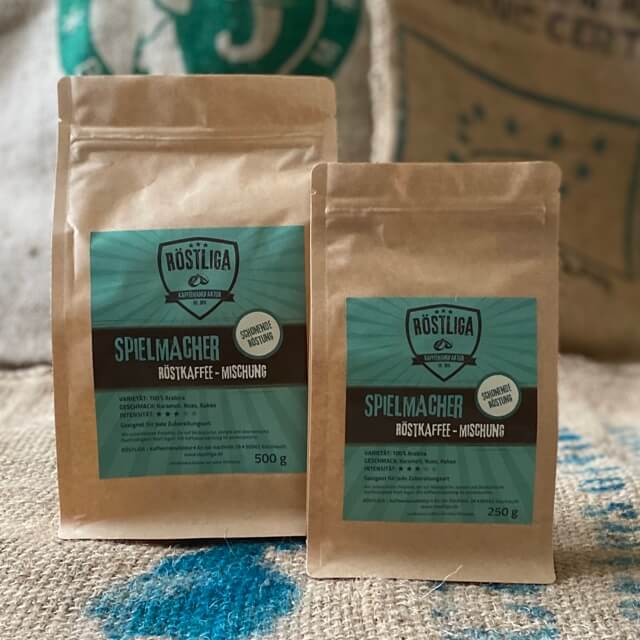 Röstliga Kaffeeverpackungen Spielmacher